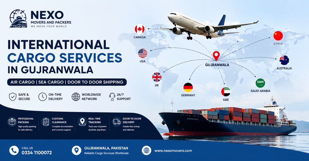 International cargo services in Gujranwala - Nexo International movers and Packers